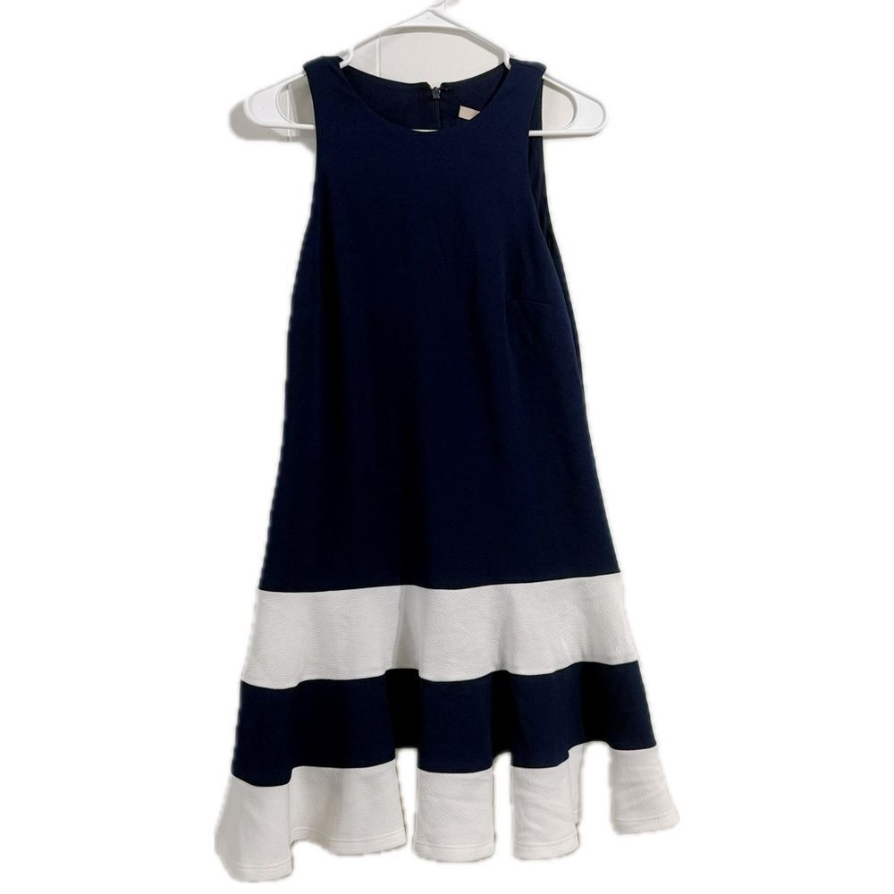 Hutch Navy and White Casual Dress